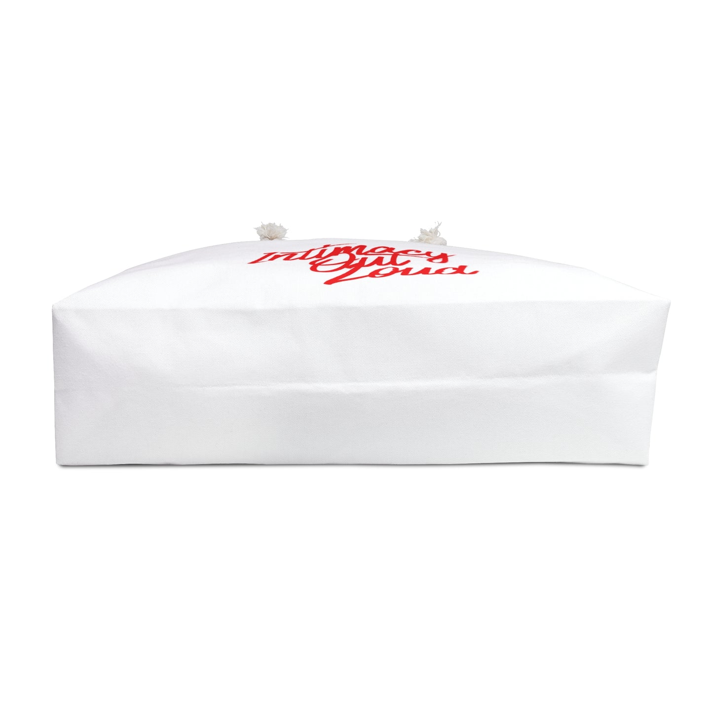Intimacy Out Loud Weekender Bag | Script Red Typography | Travel Tote