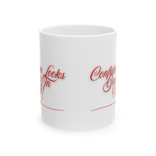 Confidently Gorgeous script design Mug | Ceramic Coffee Cup